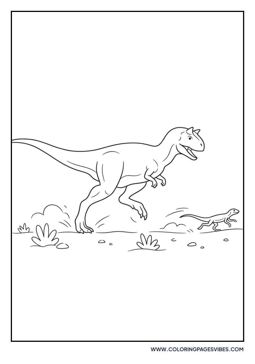 Carnotaurus vs Small Prey