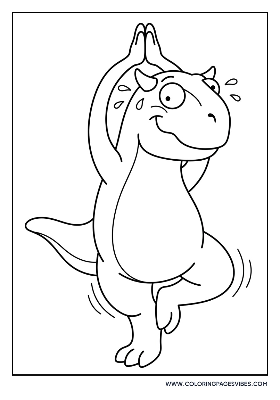 Carnotaurus Yoga Pose