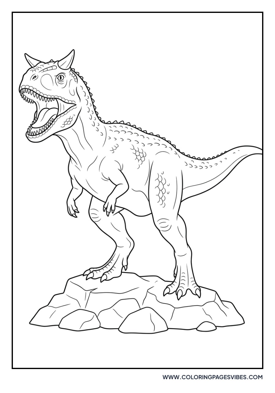 Realistic Carnotaurus Roar