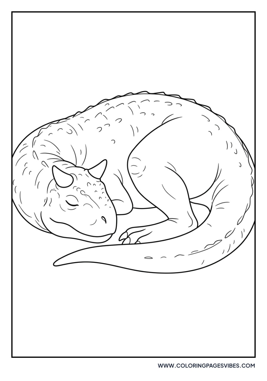 Sleepy Carnotaurus