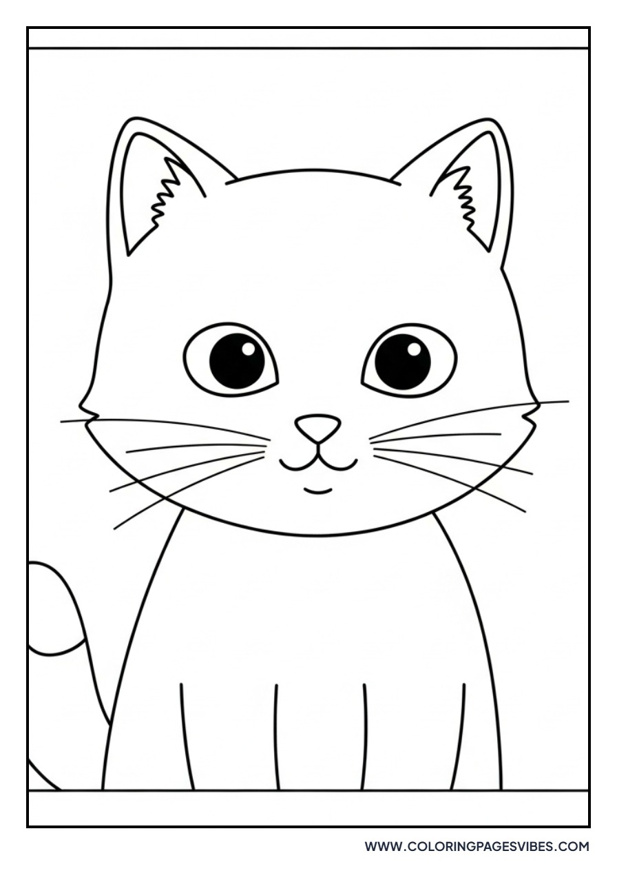 Cartoon Cat with Pencil