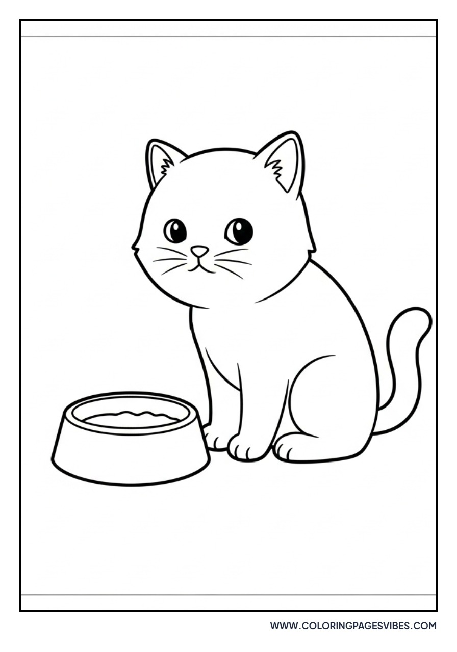 Hungry Cartoon Cat