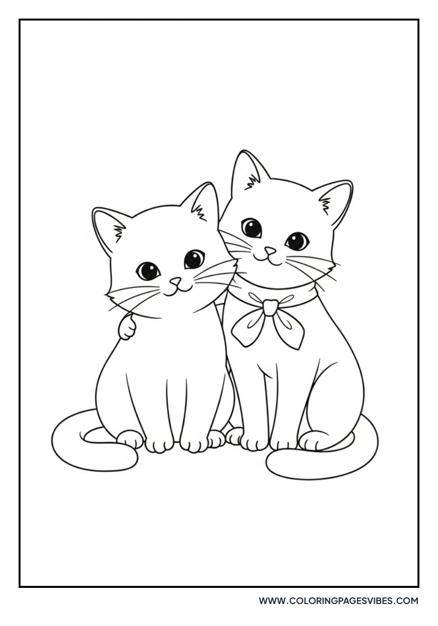 Two Cartoon Cats