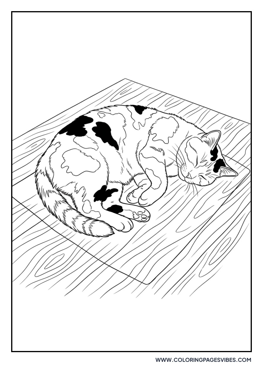 Calico Cat Napping