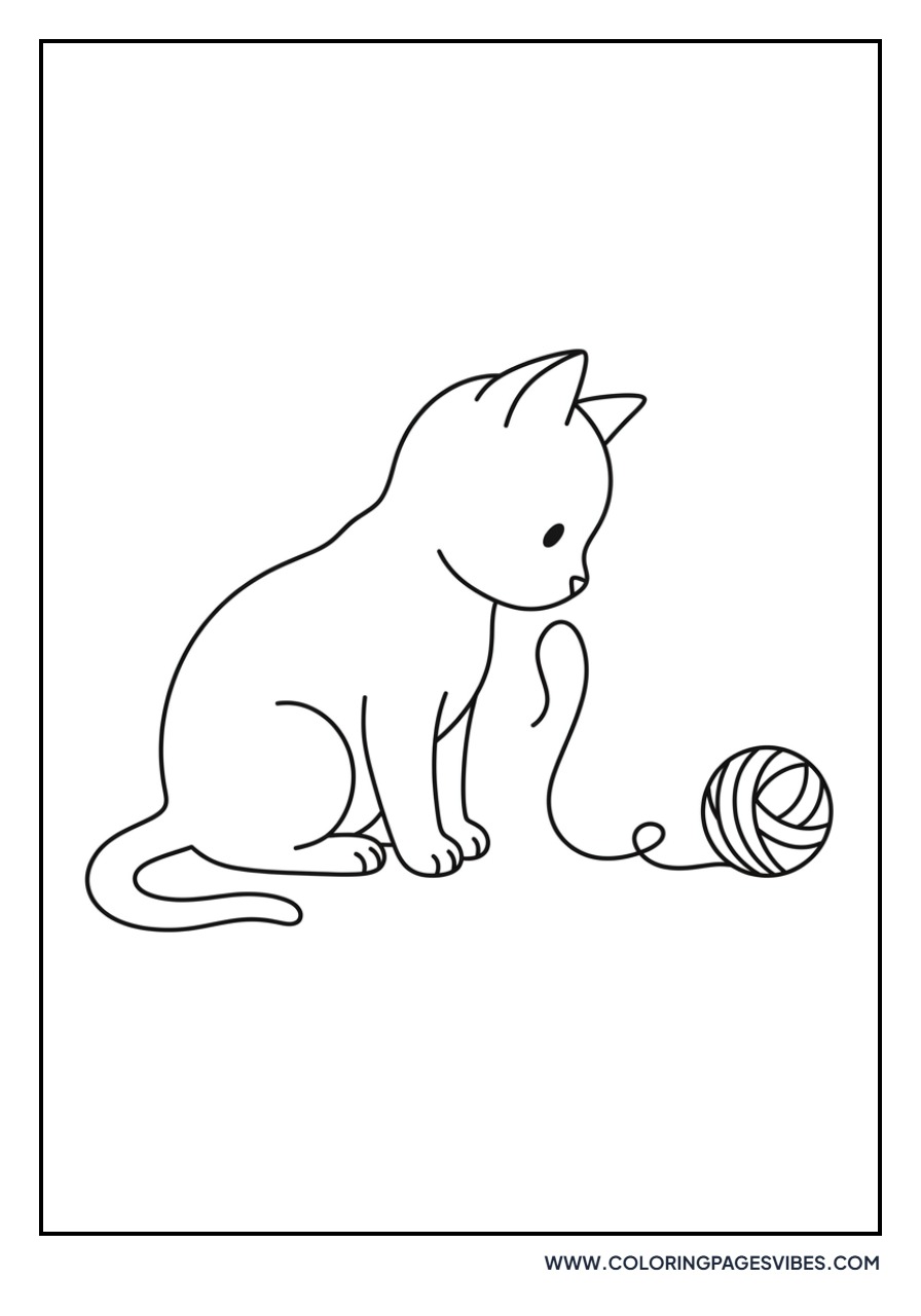 Cat and a Ball of String