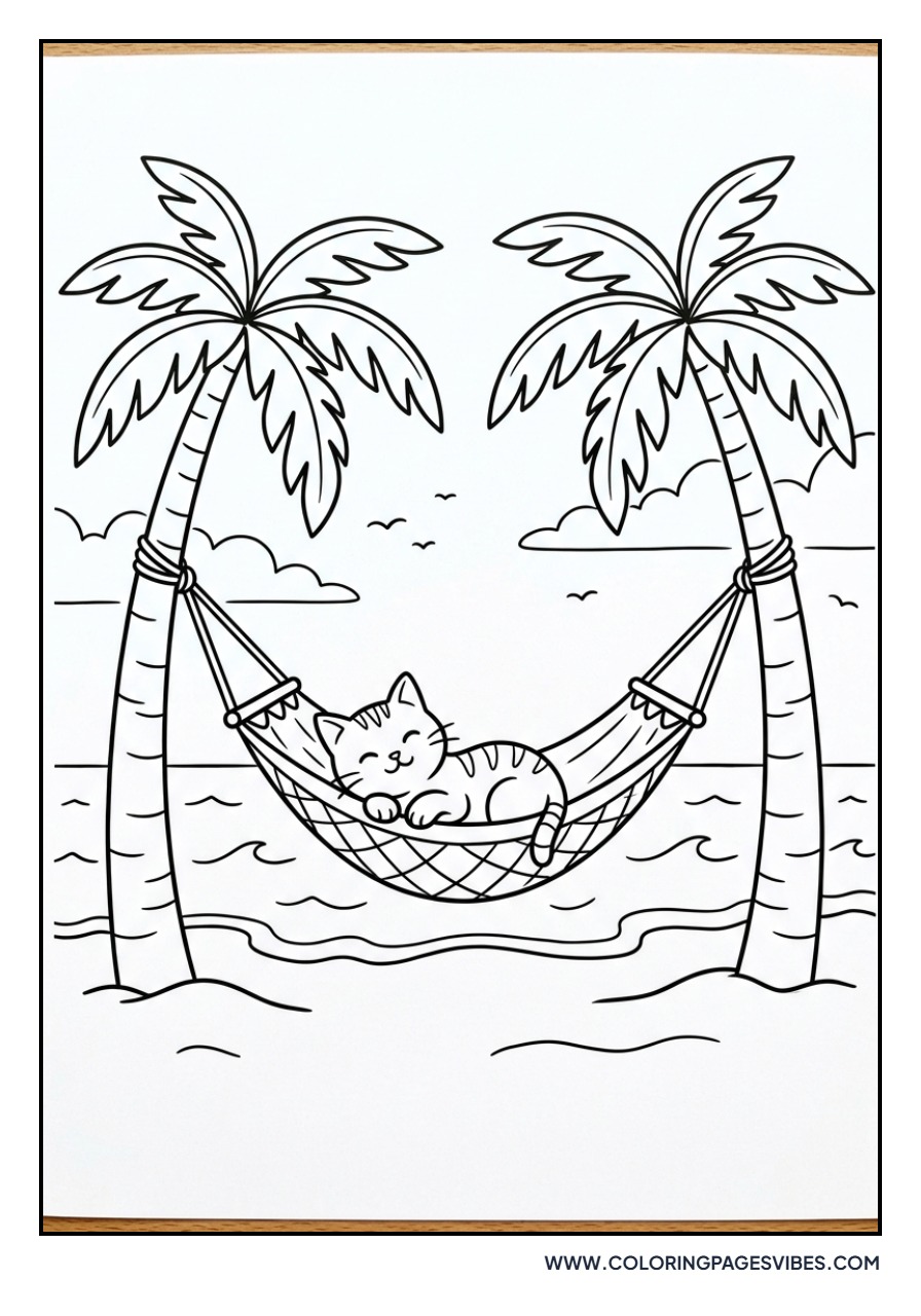 Cat in a Hammock