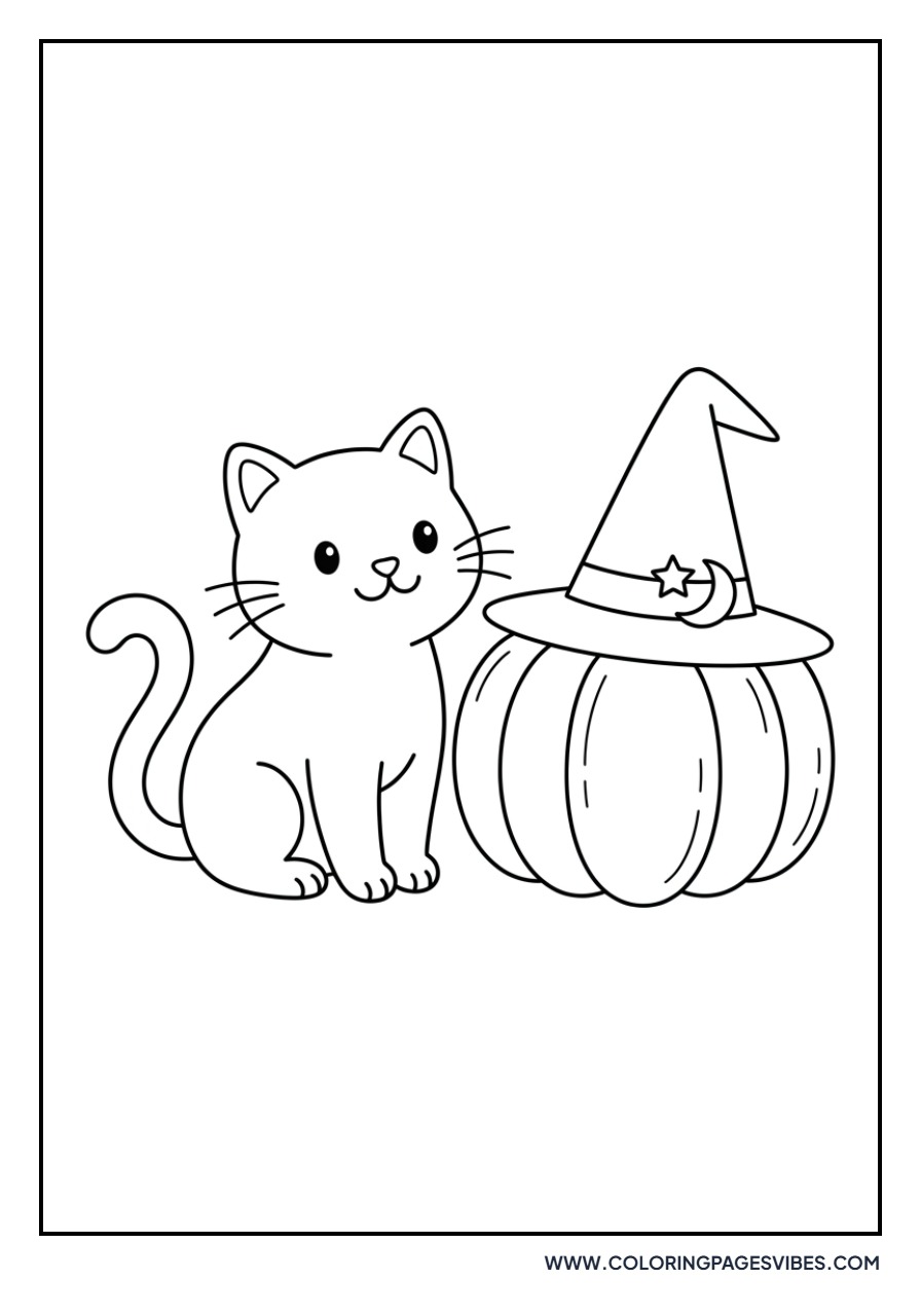 Cat in a Witch Hat