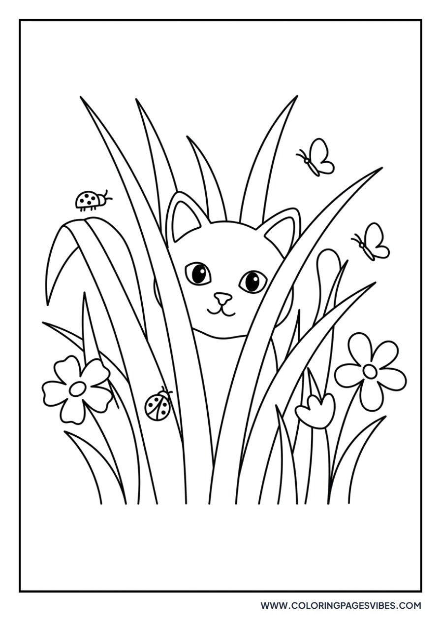 Cat in the Grass