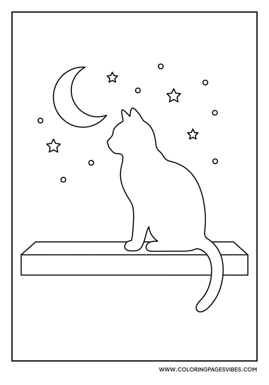 Cat Looking out the Window