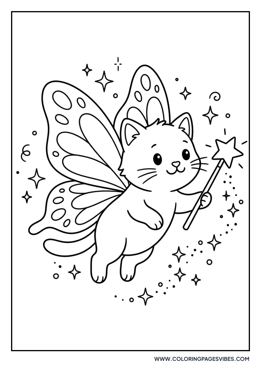 Fairy Cat with Wings