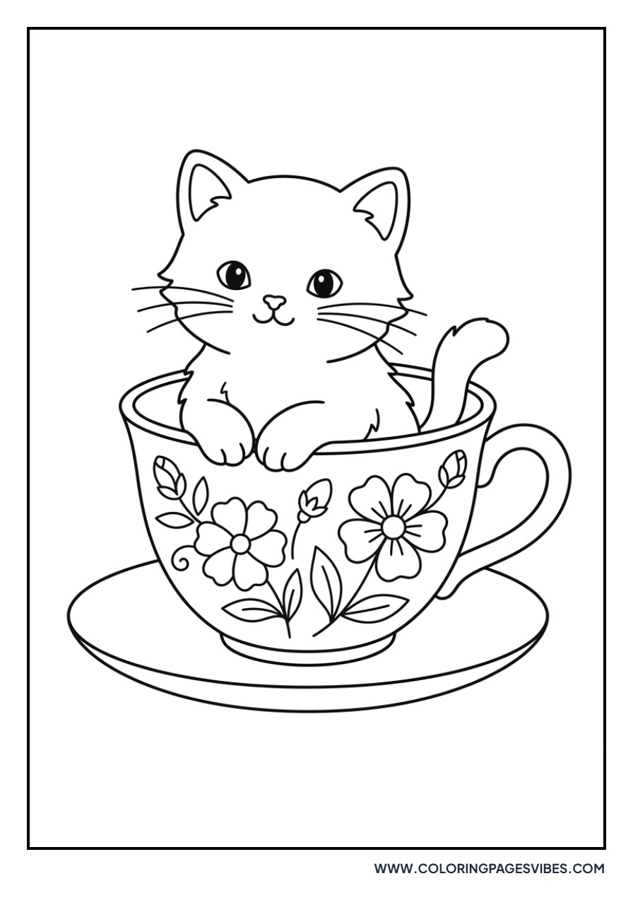 Kitten in a Teacup