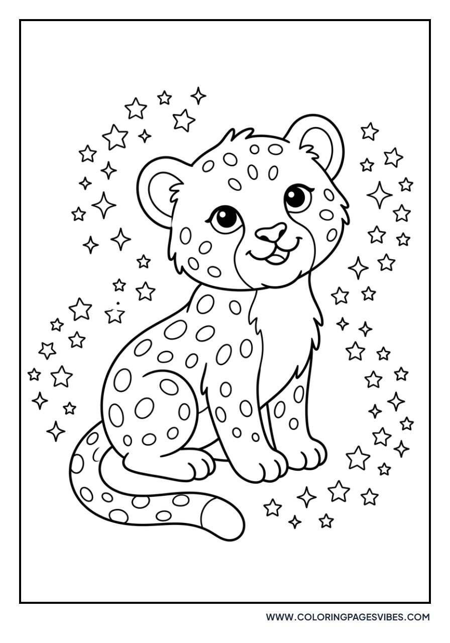 Cheetah Cub and Stars