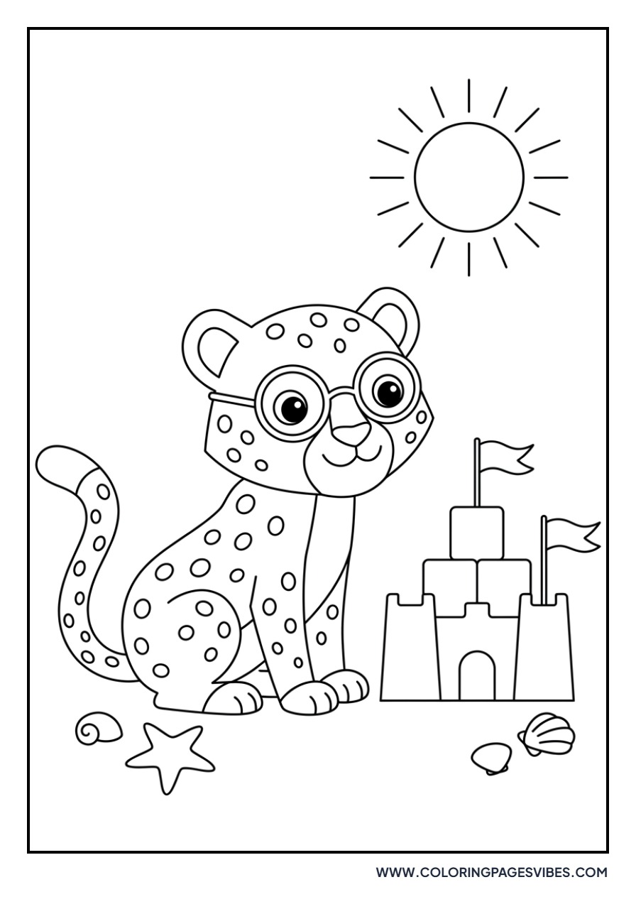 Cheetah Cub at the Beach