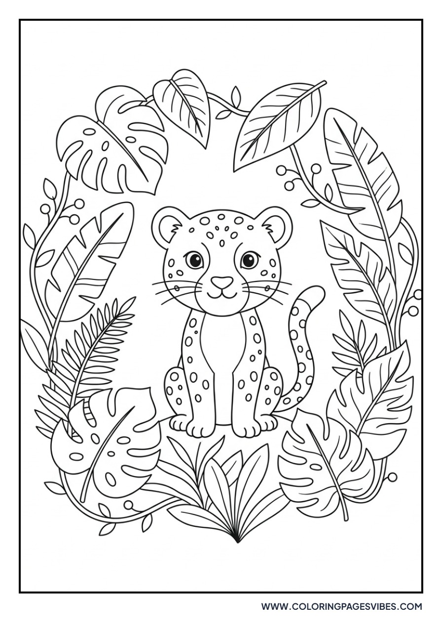 Cheetah Cub in the Jungle
