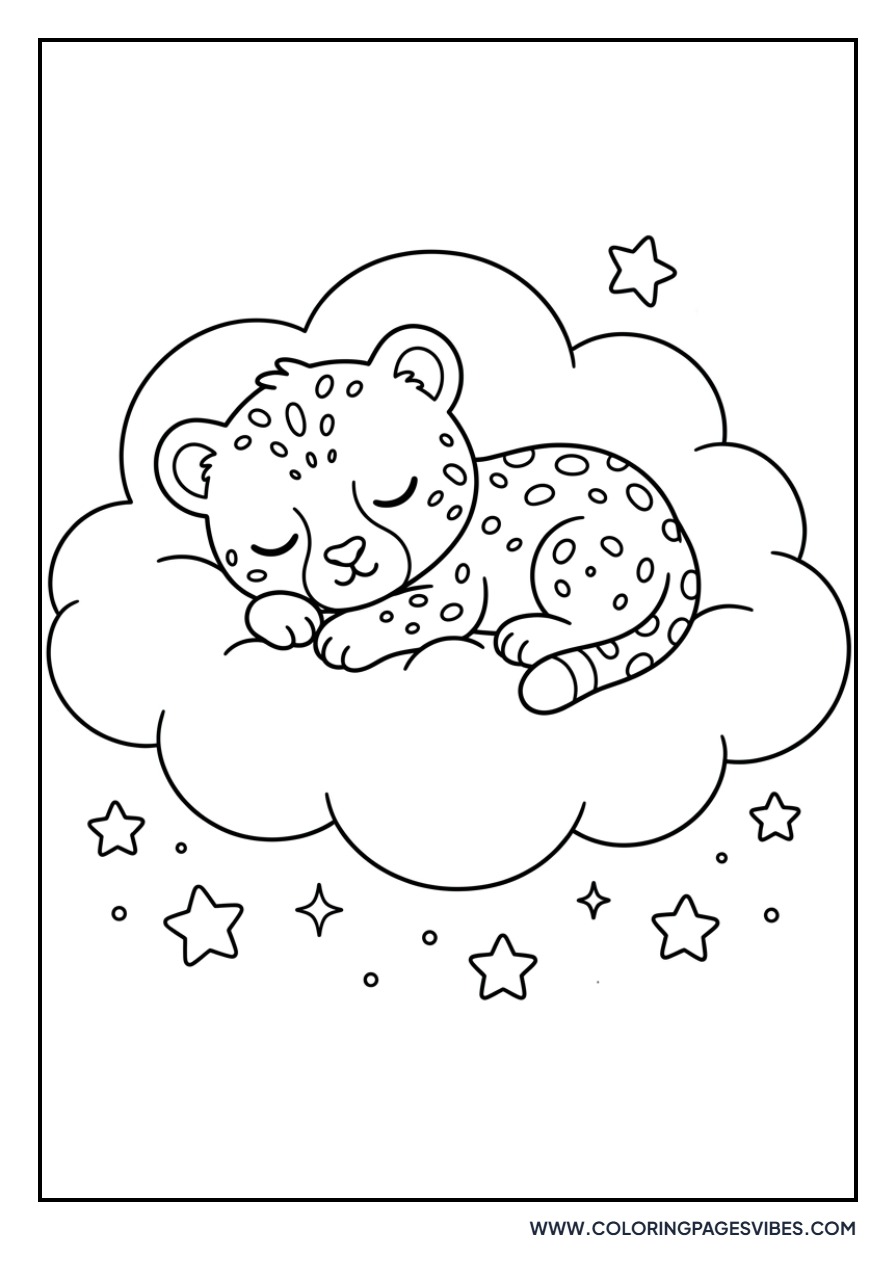 Cheetah Cub on a Cloud
