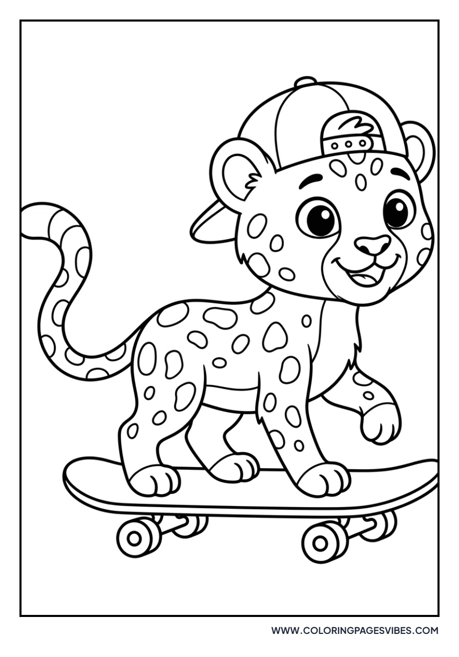 Cheetah Cub Skating