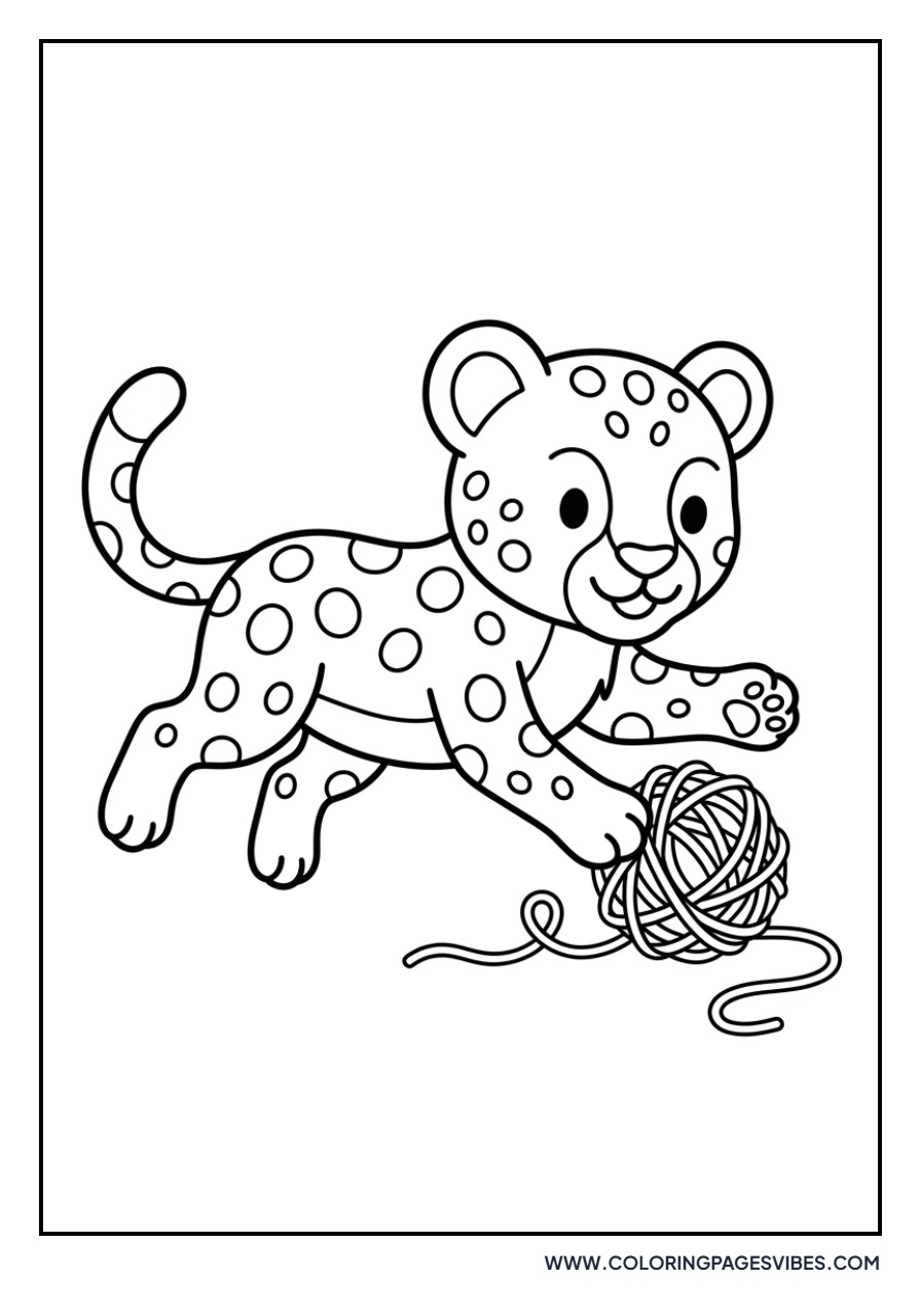 Cheetah Cub with a Ball