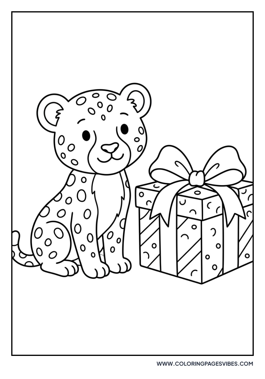 Cheetah Cub with a Gift