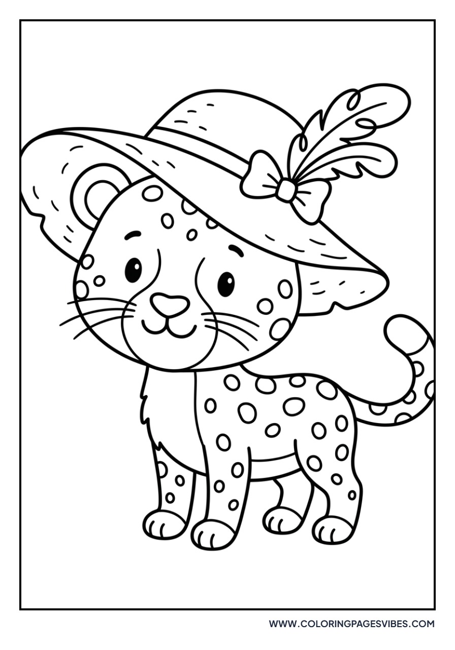 Cheetah Cub with a Hat