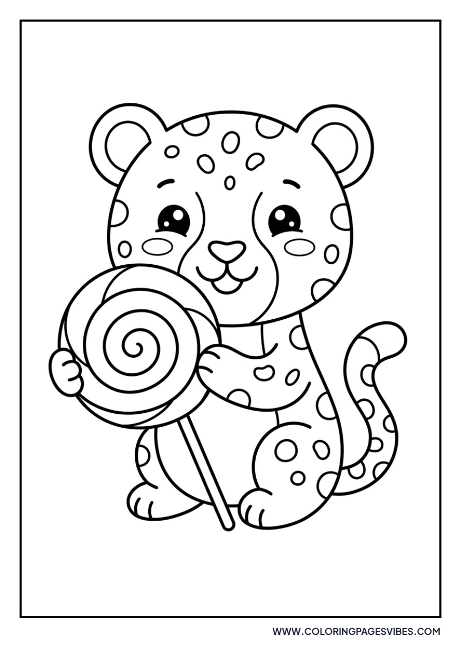 Cheetah Cub with a Lollipop