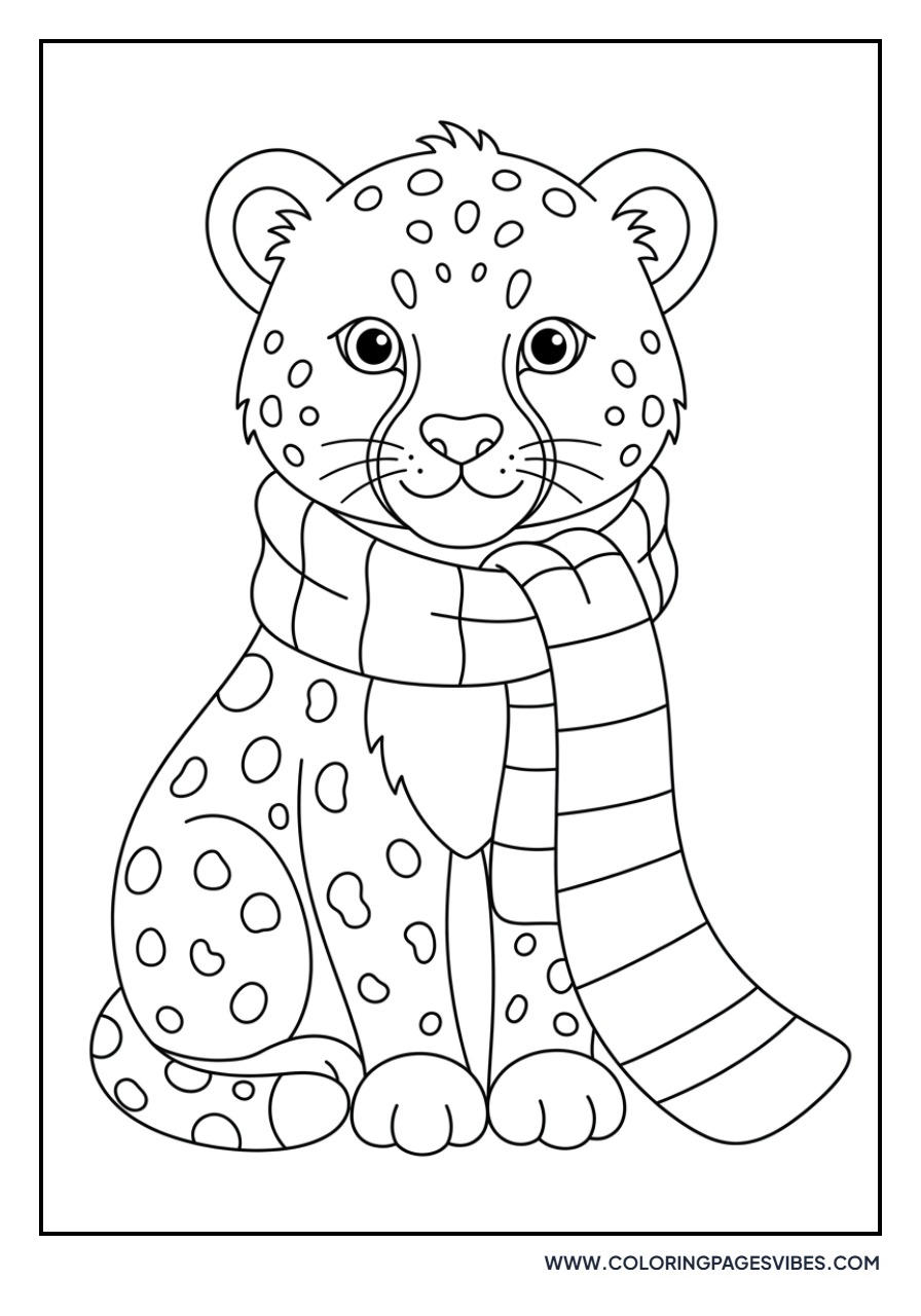 Cheetah Cub with a Scarf