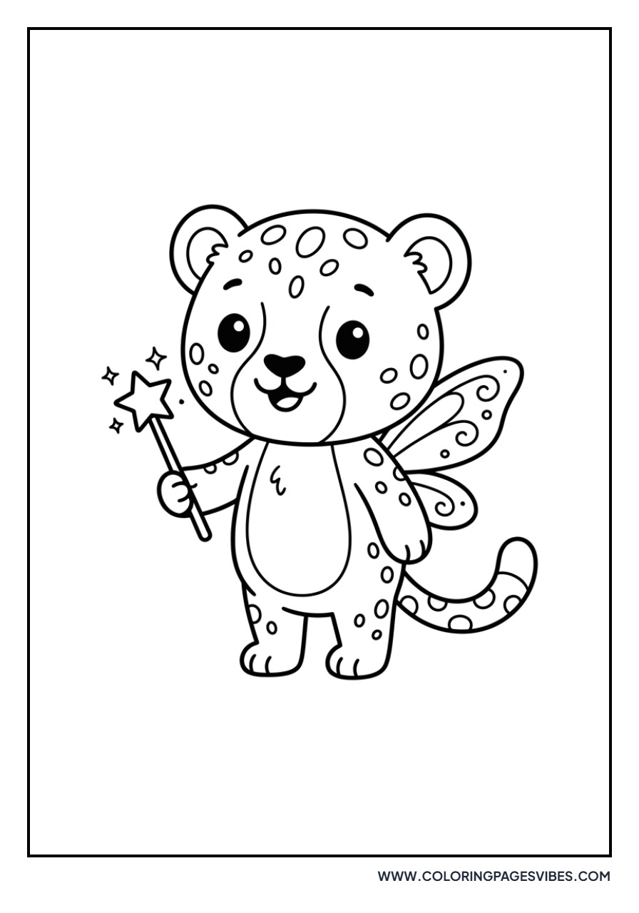 Cheetah Cub with a Wand