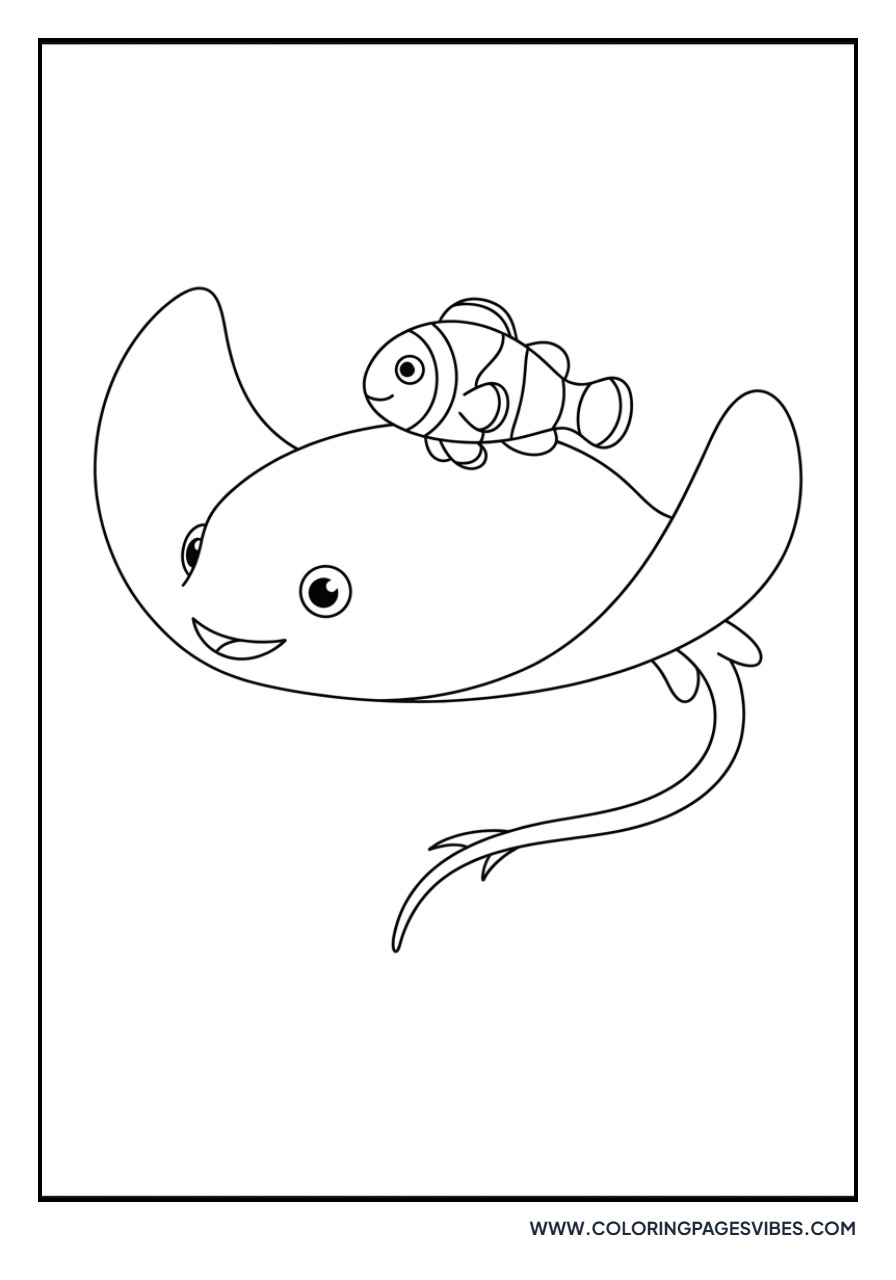 Clownfish and Ray Friend