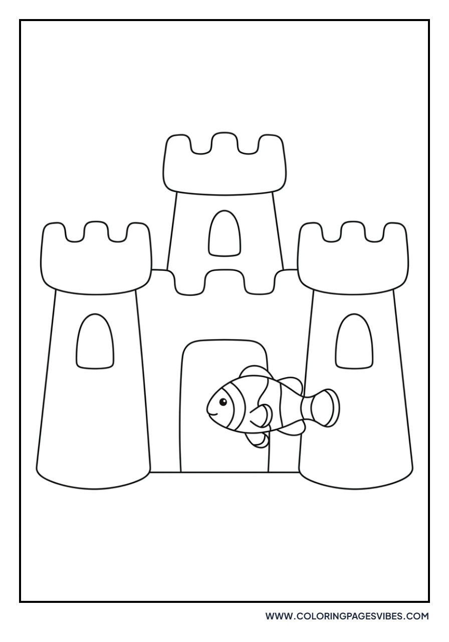 Clownfish and Sand Castle