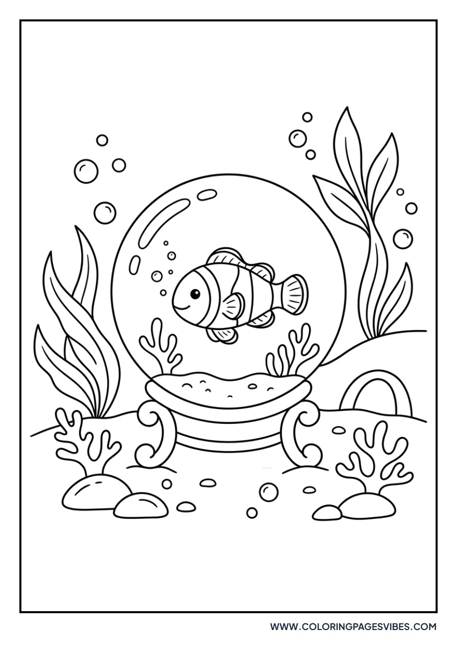 Clownfish in Crystal Ball