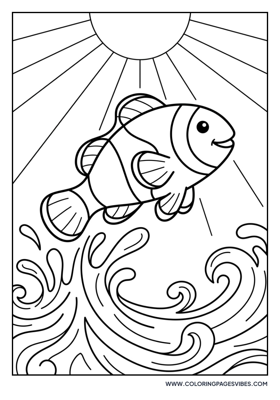 Clownfish Jumping Waves