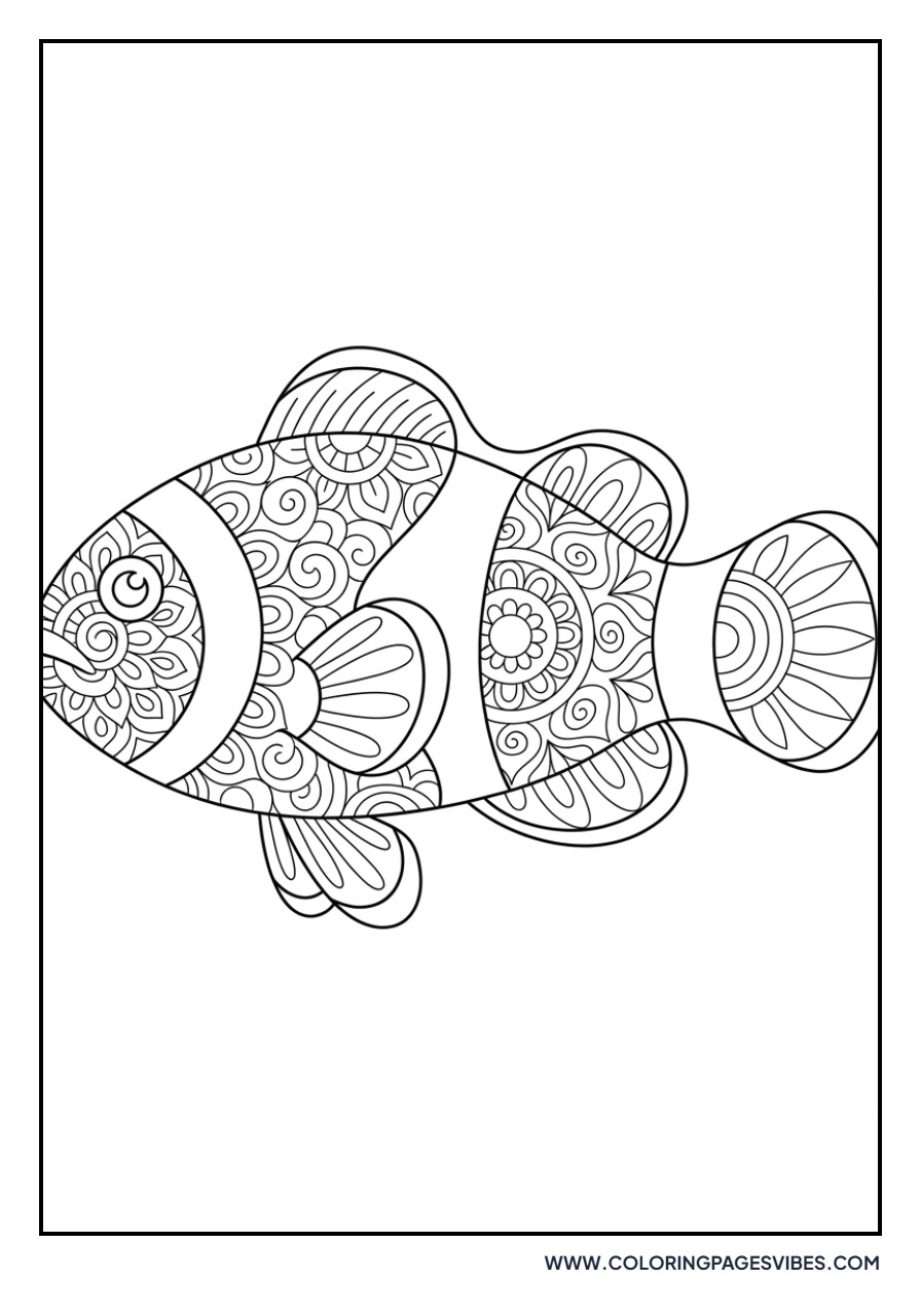 Clownfish Mosaic Pattern