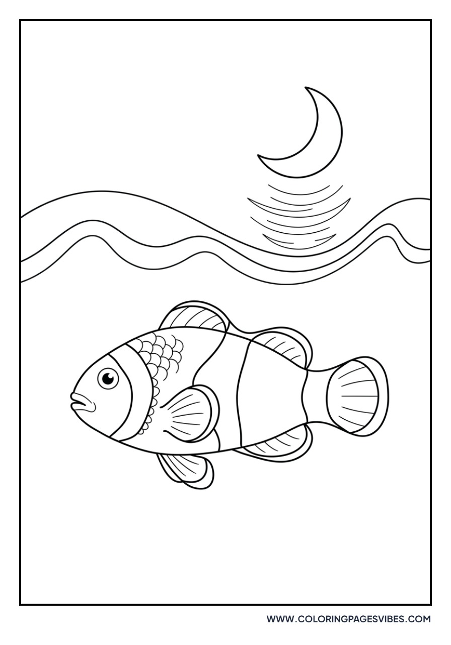 Clownfish under Moonlight
