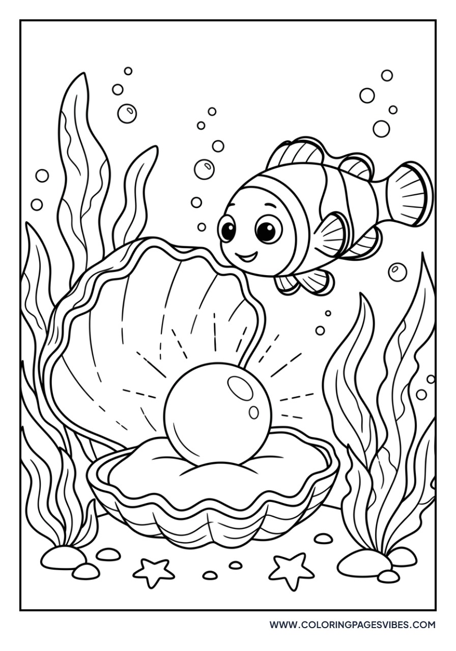 Clownfish with a Pearl