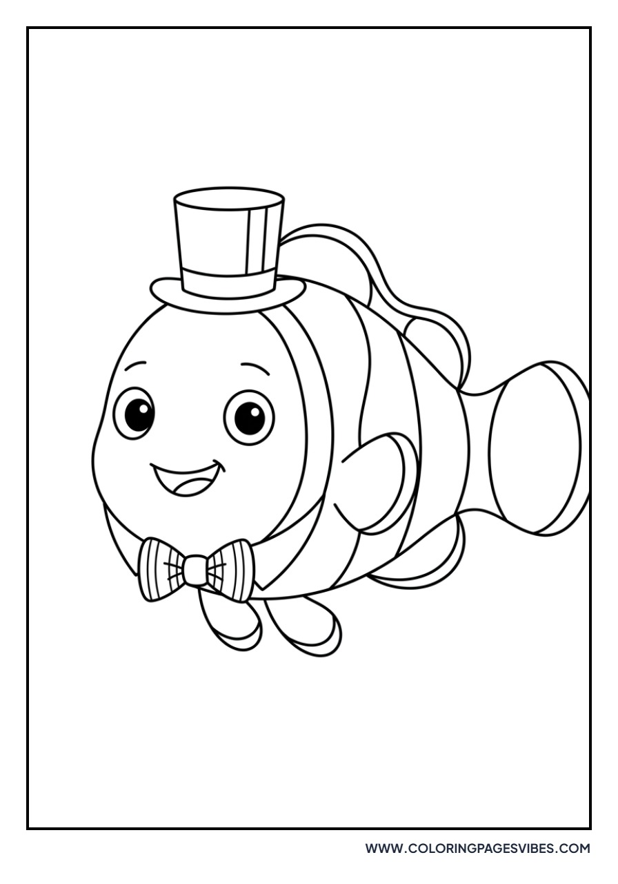 Clownfish with Bow Tie