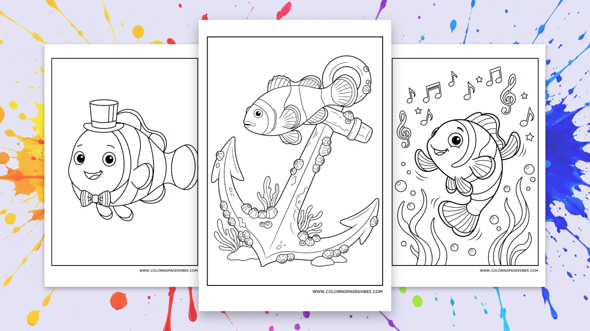 75+ Free Clownfish Coloring Pages – Dive Into Colorful Fun