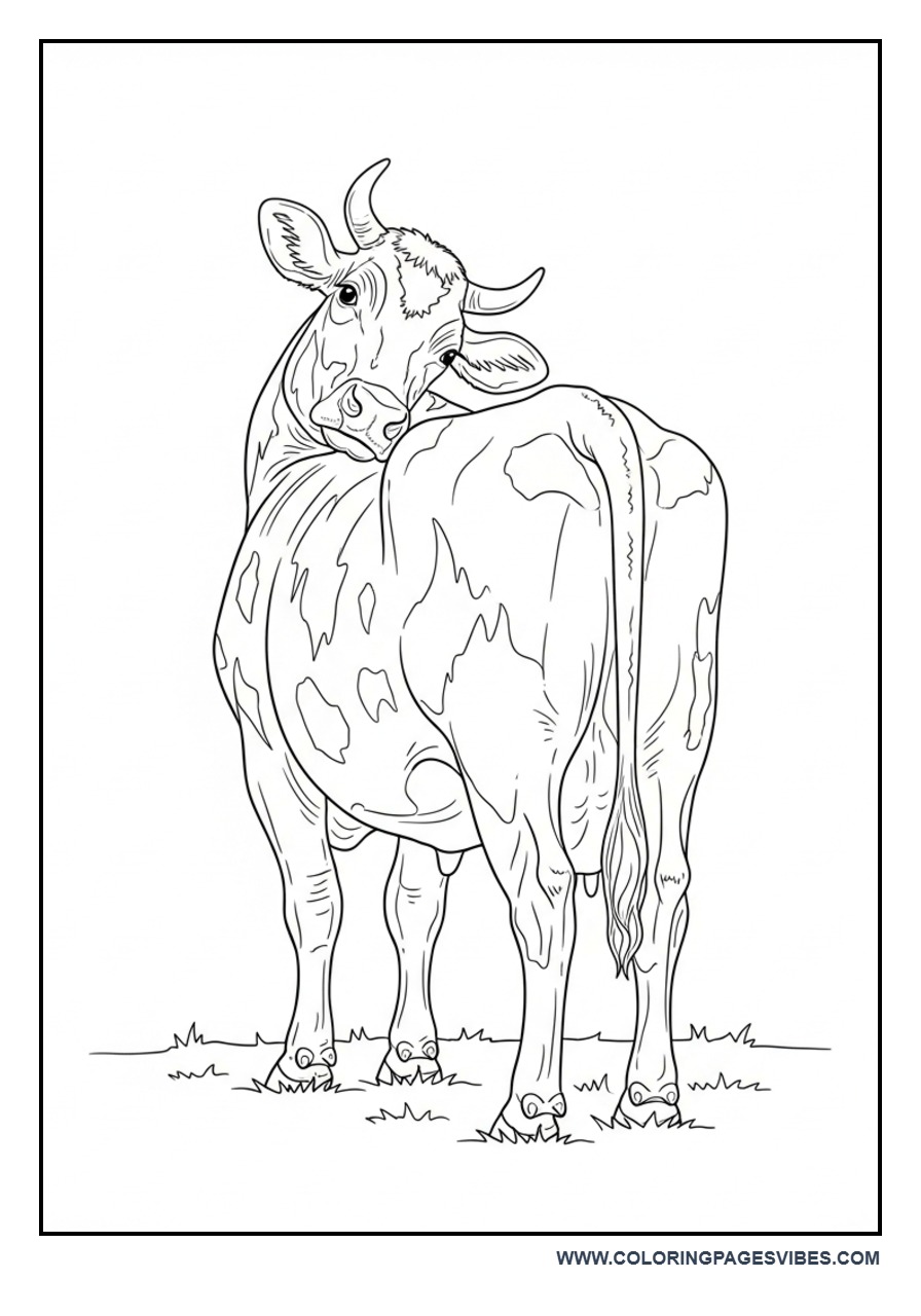 Cow Looking Back