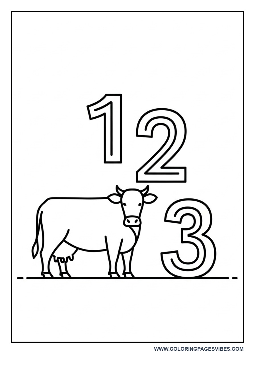 Cow with Numbers