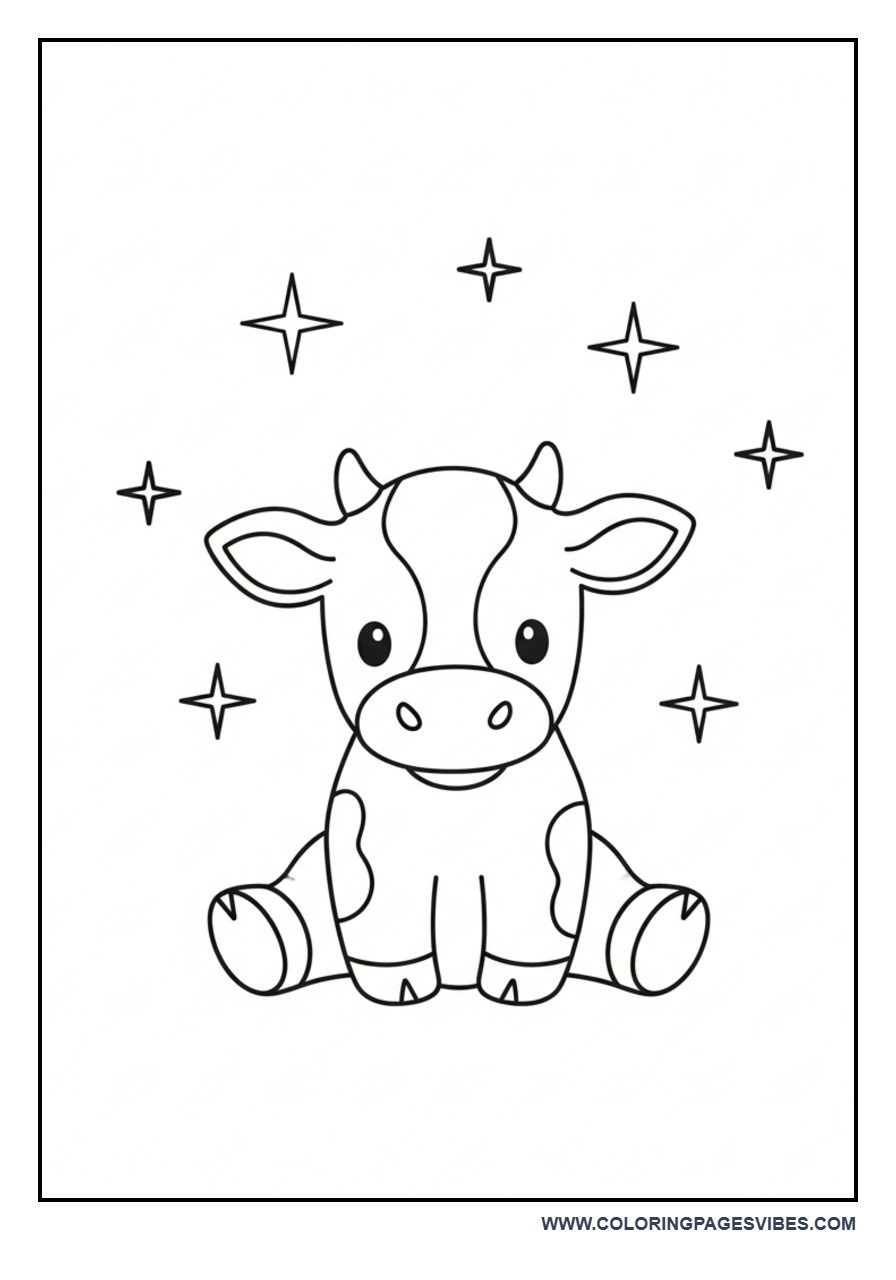 Cow with Stars
