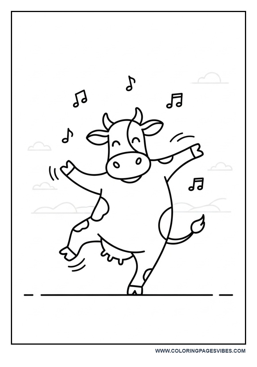 Dancing Disco Cow