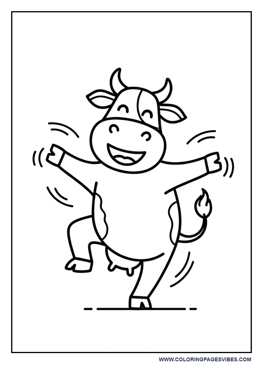 Dancing Happy Cow