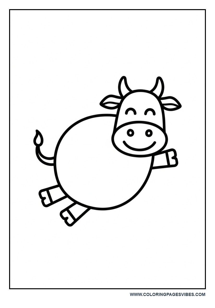 Jumping Happy Cow