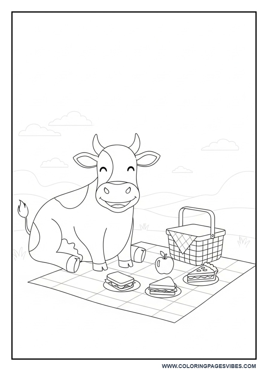 Picnic Cow