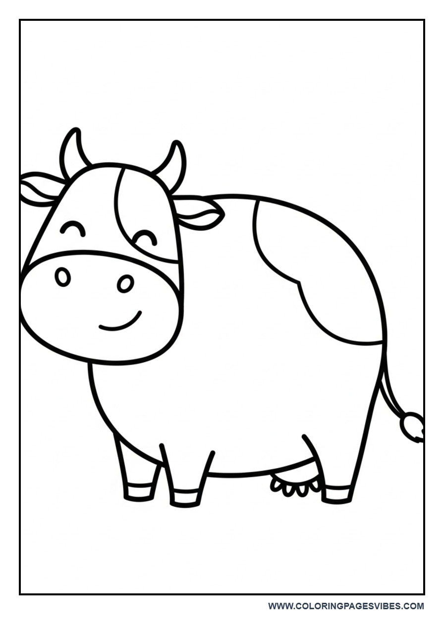 Simple Standing Cow