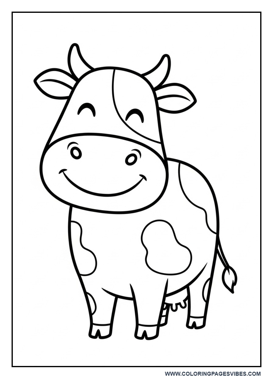 Smiling Cow with Spots