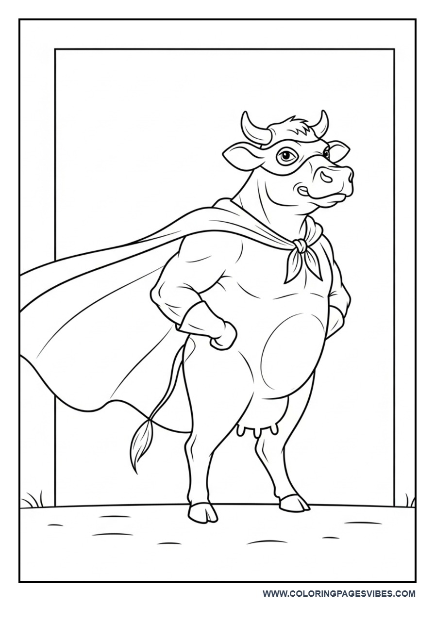 Superhero Cow