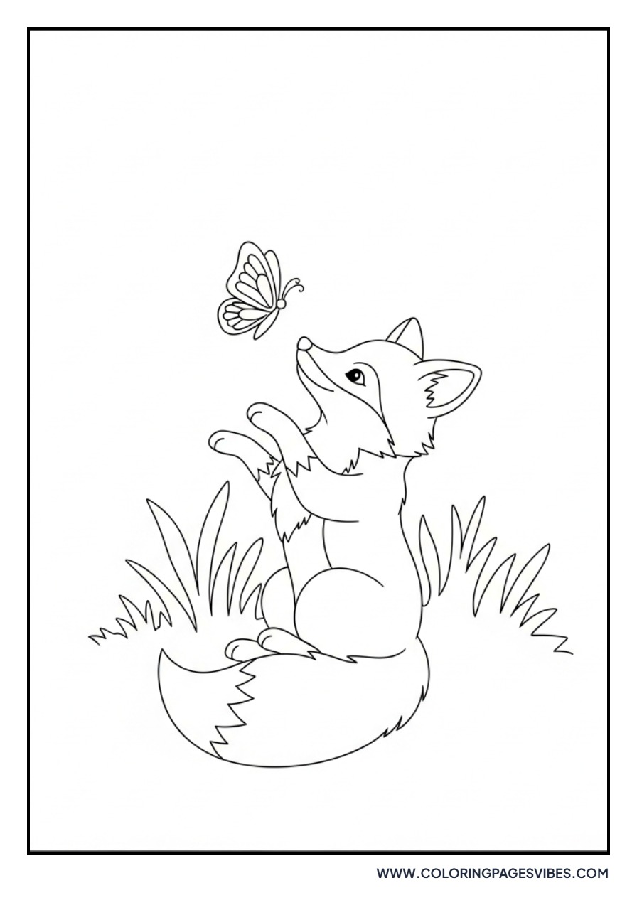 Fox and Butterfly Play