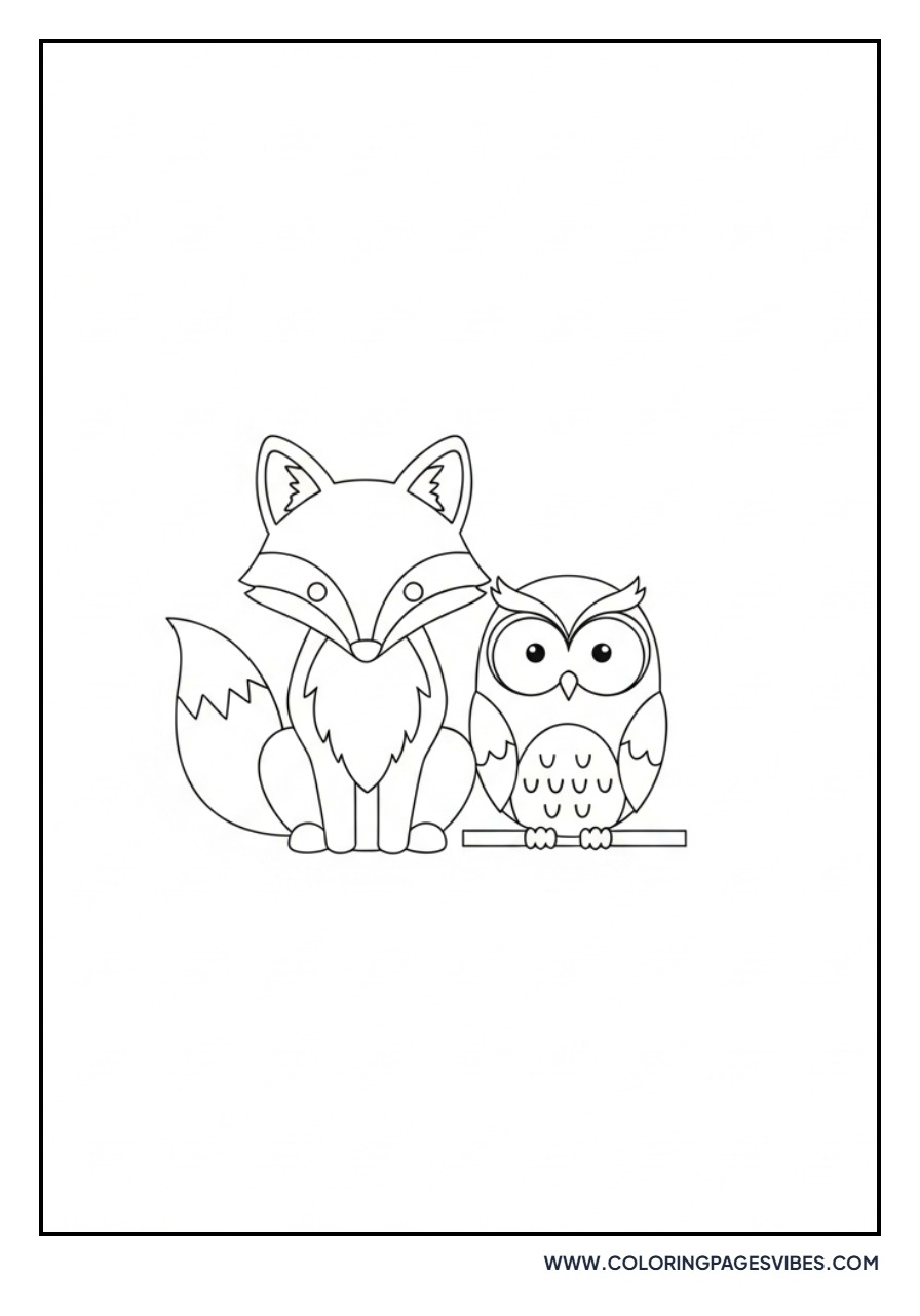 Fox and Owl Friends