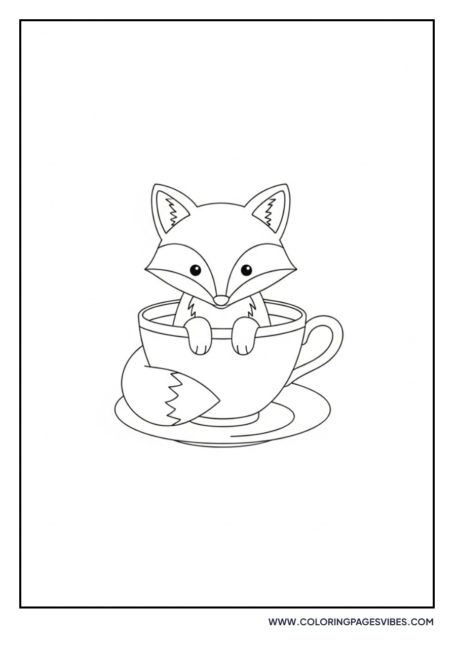 Small Fox in Teacup