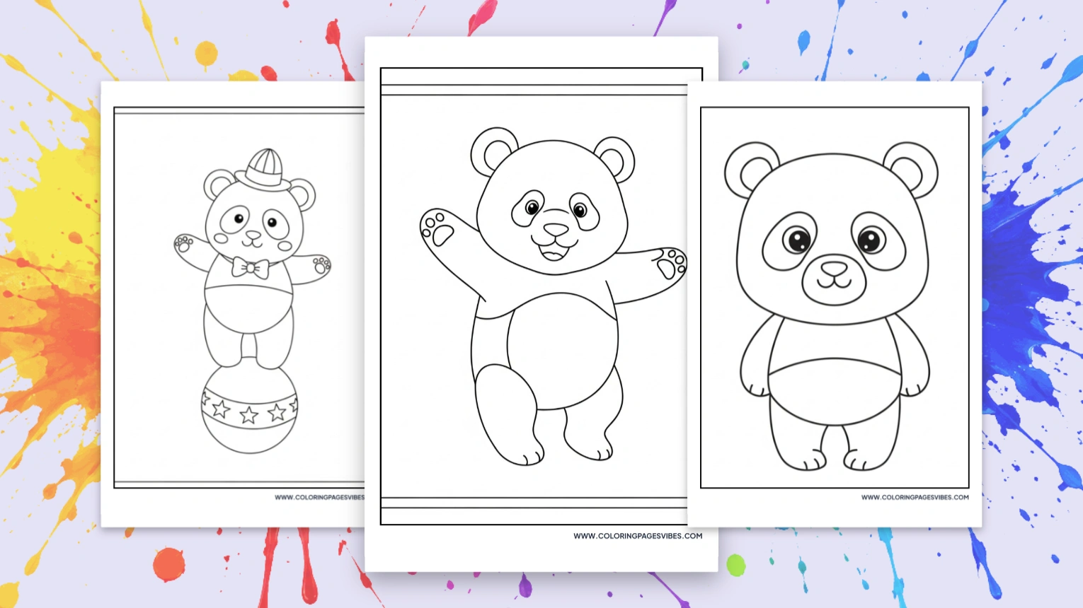82 Free Printable Cute Panda Coloring Pages
