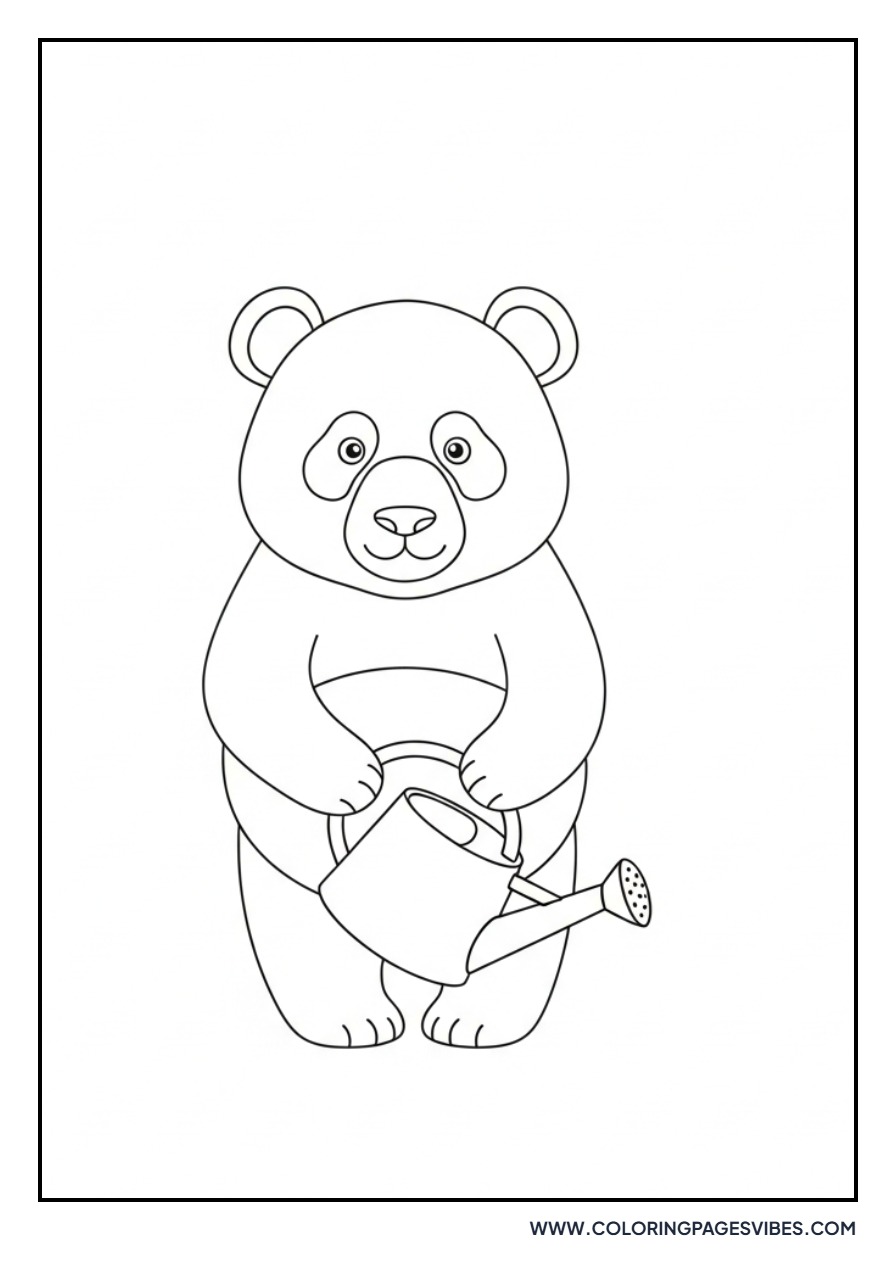 Panda and a Water Can